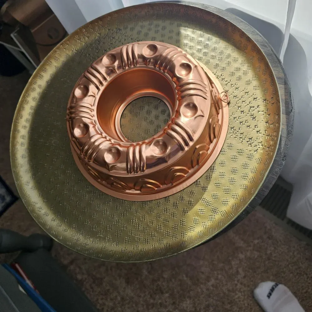 Vintage Copper Tone Aluminum Mold Retro Kitchen Decor Wall Hanging